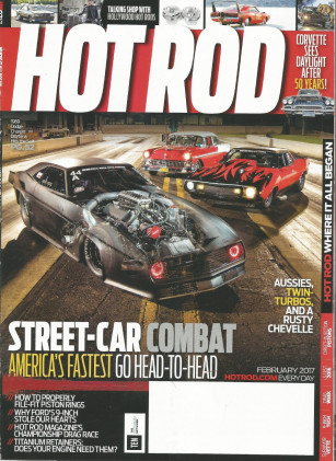 HOT ROD 2017 FEB - DRAG WEEK Spcl, BARN FIND VETTE, LS FEST, HOT DAYTONA